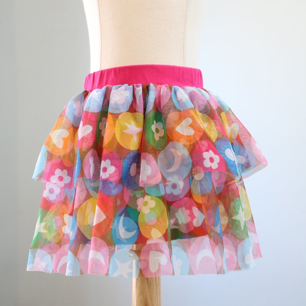 Agatha Ruiz De La Prada le bonbon tule 2 layer skirt NWT